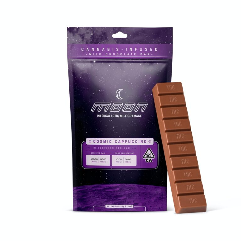 Cosmic Cappuccino Moon Chocolate Bar – 100mg THC | Sativa