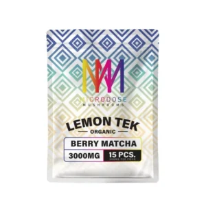 Microdose Mushrooms Lemon Tek Berry Matcha ~ 3000mg