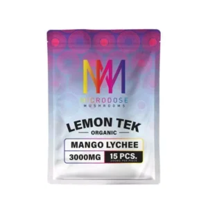 Microdose Mushrooms Lemon Tek Mango Lychee ~ 3000mg